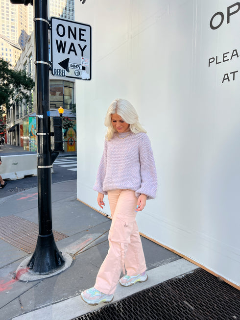 The Izzie Cargo Pant // Pink